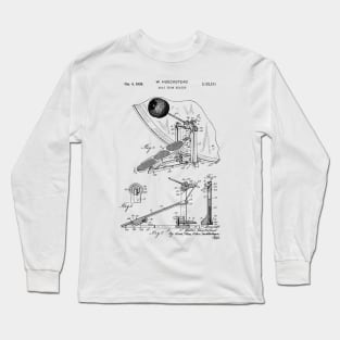 Drum Beat Percussion Player Gift Patent Print 1938 Long Sleeve T-Shirt